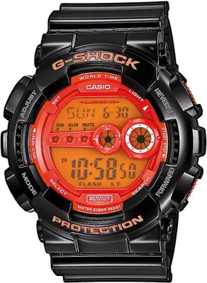 Produktbild von Casio Herren Uhr G-Shock GD-100HC-1ER schwarz rot Armbanduhr