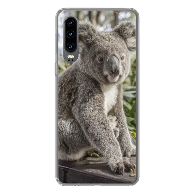 Produktbild von MuchoWow® Handyhülle Schutzhülle Hülle für Huawei P30 Koala - Regal - Pflanzen - Kinder - Jungen - Mädchen Silikon Softcase Handy Hülle - Kartenbesitzer