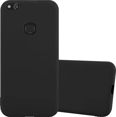 Produktbild von Cadorabo Hülle für Huawei P10 LITE Schutzhülle in Schwarz Handyhülle TPU Silikon Etui Case Cover