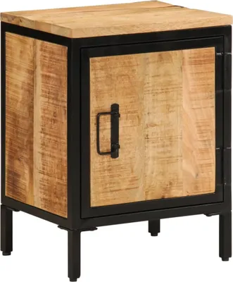 Produktbild von Nachttisch 40x30x52,5 cm Raues Massivholz Mango