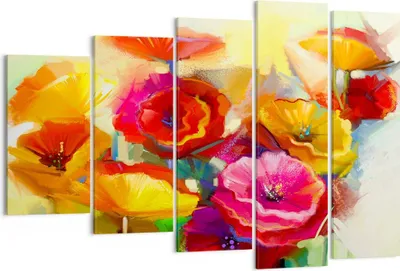 Produktbild von Bild auf Leinwand - Leinwandbild - Blumen Frühling Flora Garten - 150x100cm - Wand Bild - Wanddeko - Leinwanddruck - Bilder - Kunstdruck - Wanddekoration - Leinwand bilder - Wandkunst - EG150x100-2877