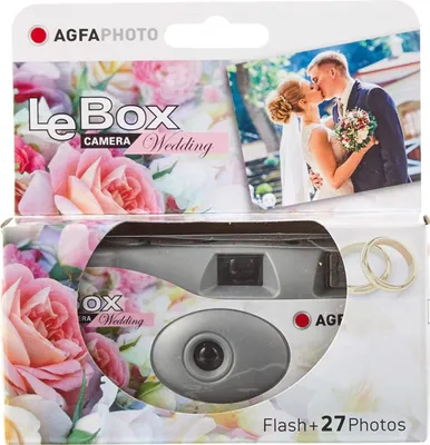 Produktbild von AgfaPhoto Kleur LeBox Flash Wedding Wegwerpcamera 27 Opnames