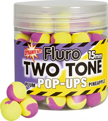 Produktbild von Dynamite Baits Two Tone Fluro 15 mm Ananas-Plum Pop up