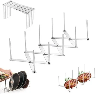 Produktbild von Edelstahl Topforganizer 4-lagig, schubladengängig, kratervrij