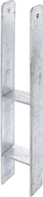 Obrázek produktu pro Ukotvení trámků H 91x91x 600 mm, žárově zinkováno, 1 kus