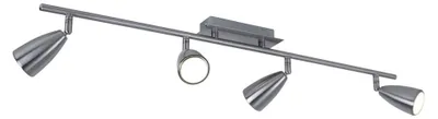 Produktbild von Deckenlampe, silber, Spots verstellbar, L 78,5 cm