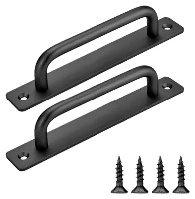 Immagine prodotto di Maniglia per porta scorrevole Nero - Alluminio - 150 mm - 2 pezzi