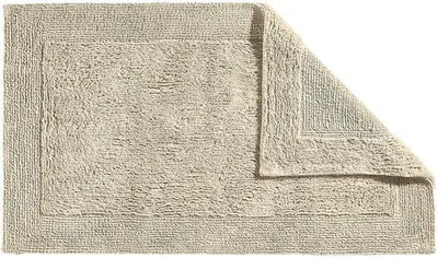 Produktbild von Beige Badmat Uni Serie Stuttgart 60x100 cm - extra dik, hoch absorberend, 100% Baumwolle