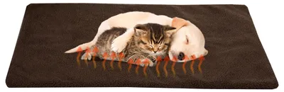 Produktbild von Petmaker Wärmekissen für Haustierkäfige, selbstwärmend, 91,4 x 61 cm, Schokolade