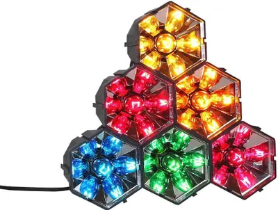 Produktbild von Discolicht HD-80 Lichteffekte Party Kinderdisco Automatischer Farbwechsel 6 Lampen