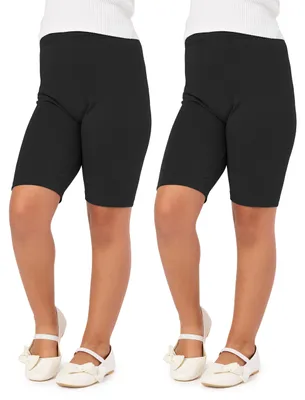 Image de Leggings courts pour filles Merry Style en viscose, lot de 2 MS10-132 (noir/noir (lot de 2), 122 cm)