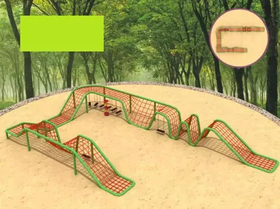 Obrázek produktu pro Sportovní areál Lanové centrum Venkovní zábava pro děti