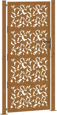 Immagine prodotto di vidaXL Cancello da giardino 100x200 cm Design ad ante in acciaio resistente alle intemperie