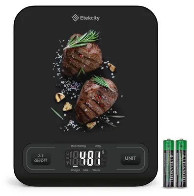 Produktbild von Etekcity Digitale Küchenwaage 5 kg 1 g Teilung mit LCD-Display und Tara