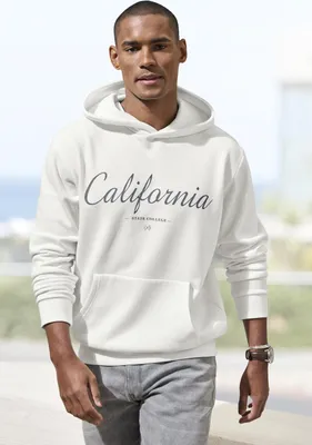 Produktbild von JOHN DEVIN Hoodie weiß Größe S