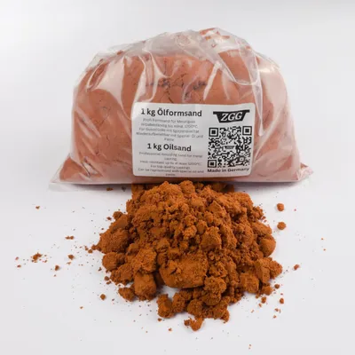 Obrázek produktu pro Formovací písek s olejovou pojivovou směsí pro lití kovů do pískových forem, hmotnost: 1 kg