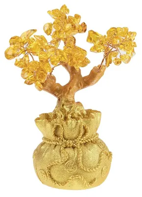 Produktbild von lachineuse - Feng Shui Baum aus gelbem Citrin - Glücksbaum 17 cm - Japanische As