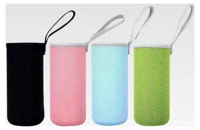 Produktbild von Wasserflaschenhalter aus Neopren, Flaschenhülle, Thermo-Hülle für Outdoor-Aktivitäten, 4 Stück