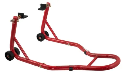 Image de Support de montage pour roue avant de moto, béquille, rouge, support arrière pour moto