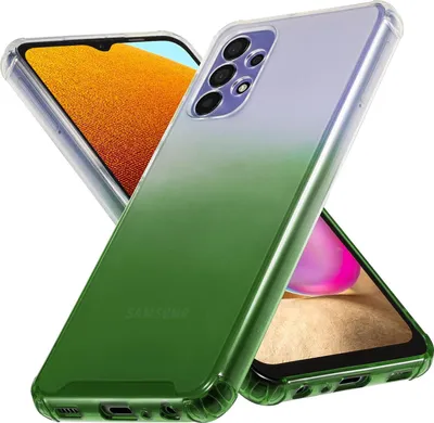 Produktbild von Conie Farbverlauf Schutzhülle für Samsung Galaxy A13 4G Silikon Case Kamera Schutz Cover Hülle in Grün matt