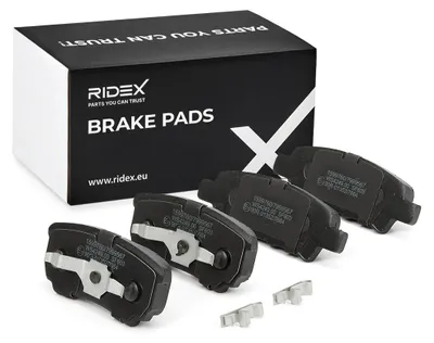 Produktbild von RIDEX 402B0106 Bremsbeläge Satz Hinten für MITSUBISHI Outlander II SUV (CWW) für JEEP COMPASS (MK49) für DODGE Caliber Schrägheck