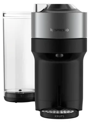 Produktbild von Krups Vertuo Pop XN930T.23AT, Pad-Kaffeemaschine, 1,1 l, Kaffeekapsel, Grau