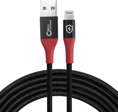Zdjęcie produktu dla Microconnect MC-ALIGHTNING-SC, 1,5 m, Męska, Męska, Czarny, Prosty, Prosty