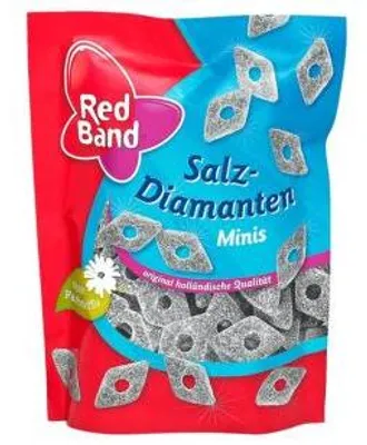 Produktbild von Red Band Lakritz Salzdiamanten Minis Premium Stehbeutel 200g