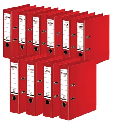 Image de Classeur Chromocolor A4 PP 80mm rouge boîte de 10 pièces
