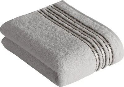 Produktbild von Vossen - Frottier Handtuch in verschiedenen Größen und Farben, Cult de Luxe (8835/2408) , Größe: Handtücher (50x100 cm), Farbe:Light Grey (721)