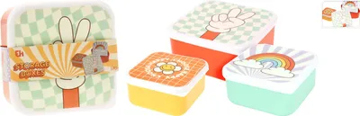 Image de Boîtes à goûter FunSet pour enfants - lot de 3, trois tailles