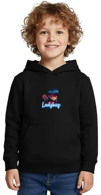 Produktbild von Spreadshirt Miraculous Ladybug Tikki Kinder Premium Hoodie, 122/128 (6 Jahre), Schwarz