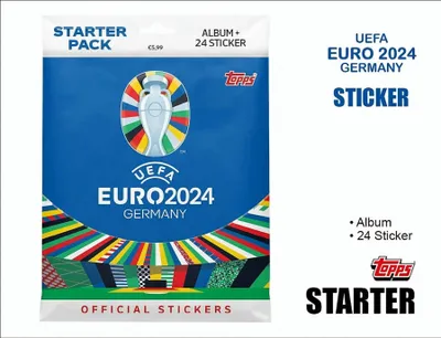 Produktbild von Topps UEFA EURO 2024 Sticker - Starter mit Album