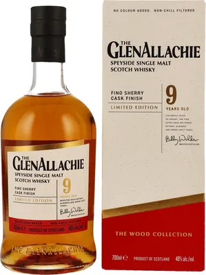 Produktbild von GlenAllachie 9 Jahre - Fino Sherry Cask Finish - The Wood Collection - Limited Edition - Single Malt Scotch Whisky