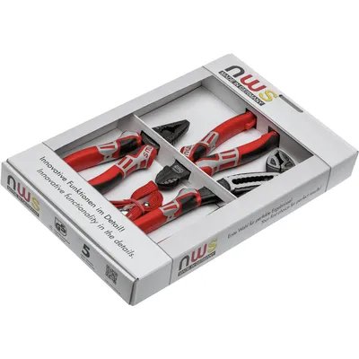 Image de NWS Jeu d'outils combinés, 3 pièces, y compris pince combinée de force CombiMax, pince coupante diagonale, pince à pompe à eau ClassicPlus,  Germany