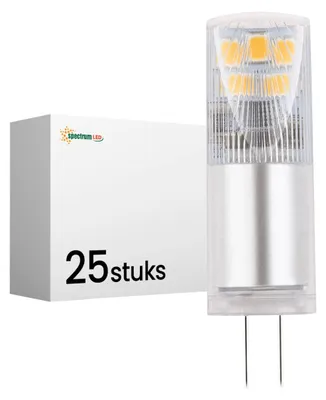 Productafbeelding van Spectrum LED Insteeklamp G4 Helder - 2.5W 270lm 3000K - Warmwit - Vervangt 27W - 12V - 25 stuks