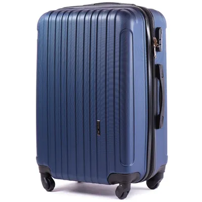 A blue suitcase on a white background.