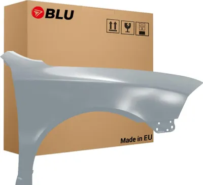 Zdjęcie produktu dla BLU Błotnik Premium pasujący do Skoda Octavia II 2 (1Z3,1Z5) 9151 Prawy Srebrny SteinGrau | 2004-2012 | Przedni Przód | Lakierowany | Gotowy do montażu | Ocynk