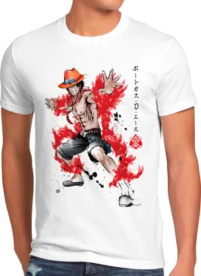 Produktbild von style3 Fire Fist Herren T-Shirt anime manga luffy cosplay