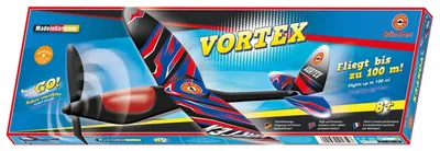 Produktbild von Günther Flugzeug Spielzeug VORTEX Gummimotor-Flugmodell 49x50cm