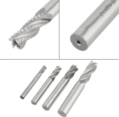 Zdjęcie produktu dla 4szt. 4 rowki frez HSS do obróbki zgrubnej Frez CNC do frezarek górnowrzecionowych M6 /M8 /M10 /M12