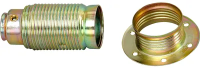 Produktbild von Lampenfassung E14, MetallAussengew.mantel m. Schirmträgerring