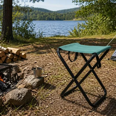 Camping Klapphocker Fußhocker Hocker Outdoor klappbar tragbar 30xH60cm