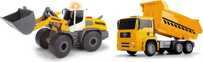 Produktbild von Dickie Toys 203726008, Fahrzeug-Set, 3 Jahr(e), Schwarz, Gelb