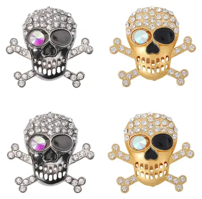 Produktbild von Omgoods – Gothic Punk Manschettenknöpfe mit Totenkopf-Motiv für Herren