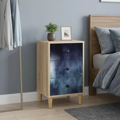 Produktbild von vidaXL Nachttisch RAALTE Sonoma-Eiche 36 x 33 x 60 cm Holzwerkstoff
