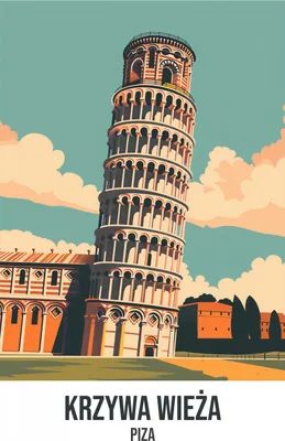 Immagine prodotto di Poster 61x91,5 cm Torre pendente