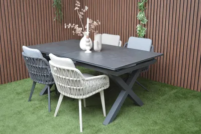 Produktbild von Ausziehtisch Monte Carlo Anthrazit 180–240cm Gartentisch - J4477A