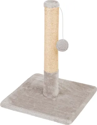 Produktbild von Domarex Kratzbaum für Katzen Grau 30x30x42 cm – Stabil, mit Spielseil & Plattformen – für Krallenpflege, Spiel & Bewegung
