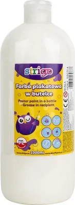 Zdjęcie produktu dla Strigo Farba Plakatowa Biała 1000 ml
